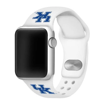 Kentucky Apple Watch White Silicon Sport Band / MM