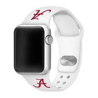 Alabama Apple Watch White Silicon Sport Band 38/40 MM