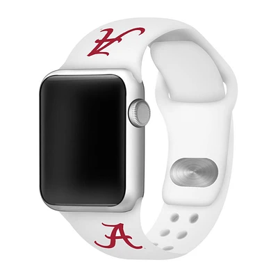 Alabama Apple Watch White Silicone Sport Band 42/44 MM