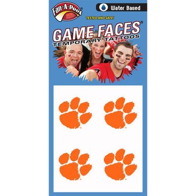  Clemson | Clemson Water Based Face Tattoos | Alumni Hall