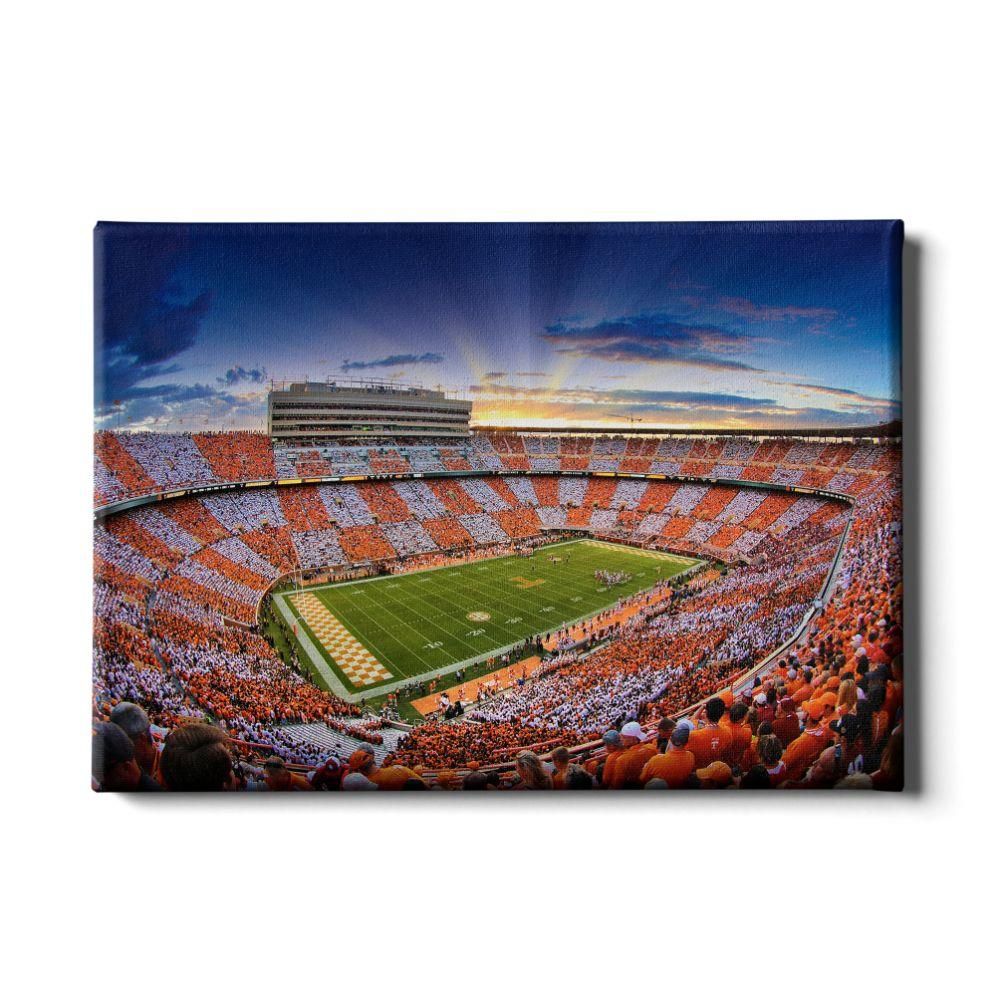  Vols | Tennessee 24x16 Checkerboard Sunset | Alumni Hall