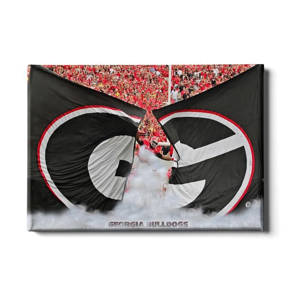  Dawgs | Georgia 24x16 Grand G Entrance Canvas | Alumni Hall