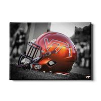  Vt | Virginia Tech Orange Helmet Canvas | Alumni Hall