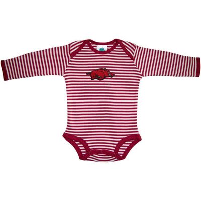 Arkansas Infant Striped Long Sleeve Bodysuit