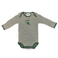Michigan State Infant Striped Long Sleeve Bodysuit