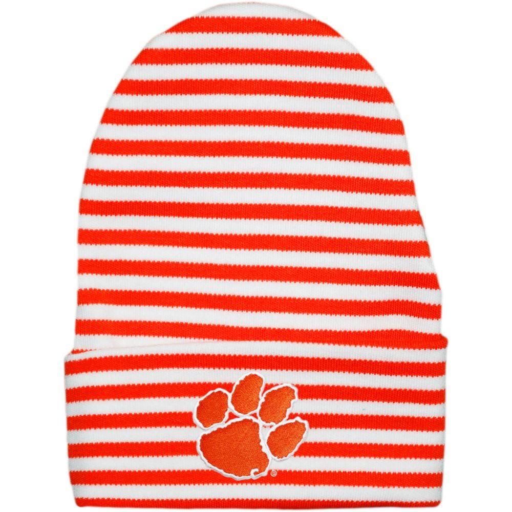 Clemson Infant Striped Knit Cap