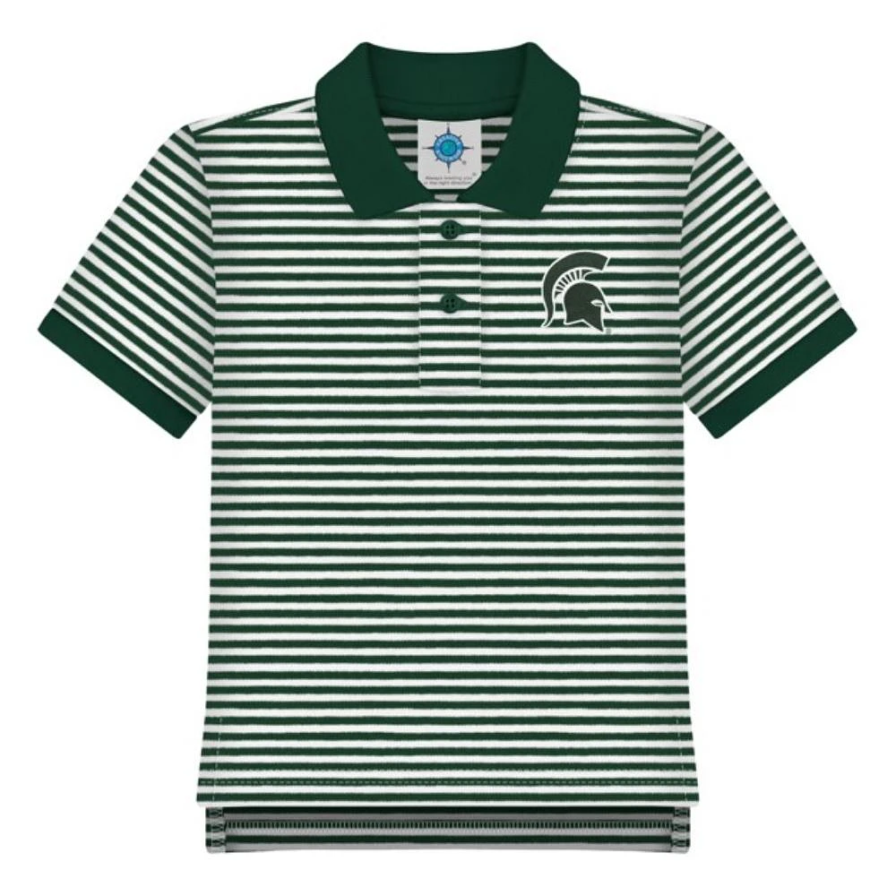 Michigan State Toddler Striped Polo