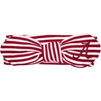  Bama | Alabama Infant Striped Knot Hair Band | Alumni Hall