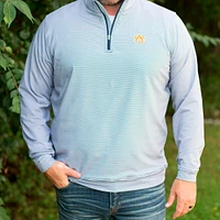 Auburn Peter Millar Perth Stripe Quarter Zip