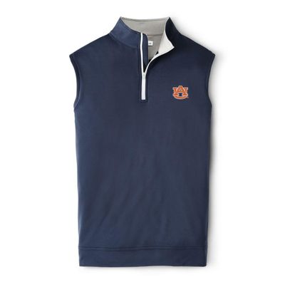 Auburn Peter Millar Galway Quarter-Zip Vest