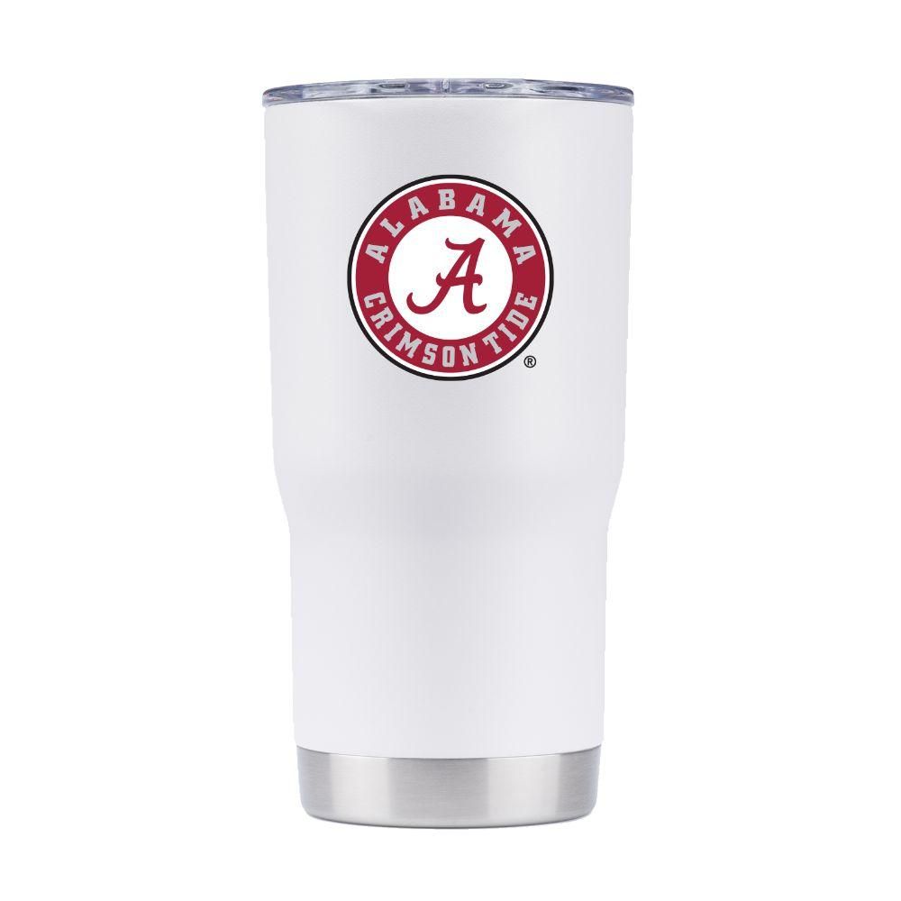 Alabama 20 oz. 360 Logo White Tumbler