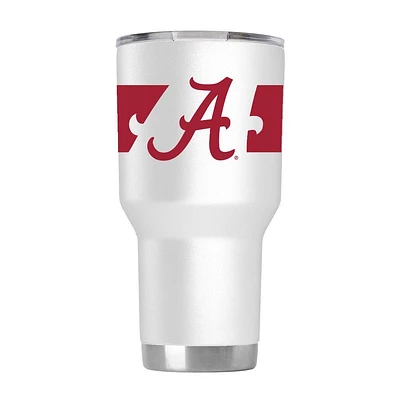 Alabama 30 Oz 360 Script White Tumbler
