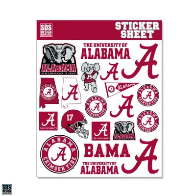  Bama | Alabama Sds Design Standard Sticker Sheet | Alumni Hall