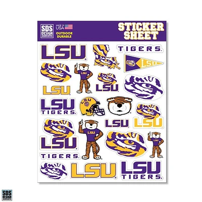 LSU Standard Sticker Sheet