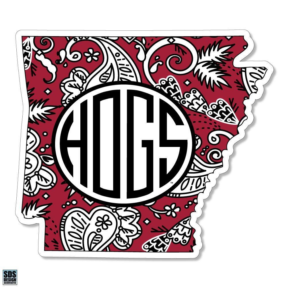  Razorbacks | Arkansas Sds Design Paisley Decal | Alumni Hall