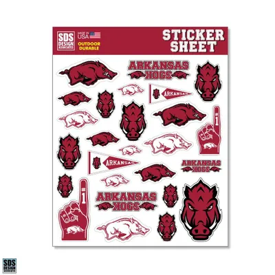  Razorbacks | Arkansas Sds Design Sticker Sheet | Alumni Hall