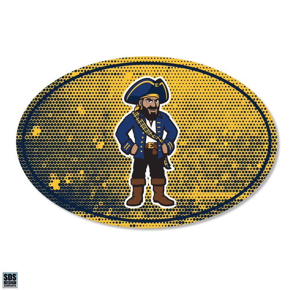  Bucs | Etsu Sds Design Halftone Decal | Alumni Hall