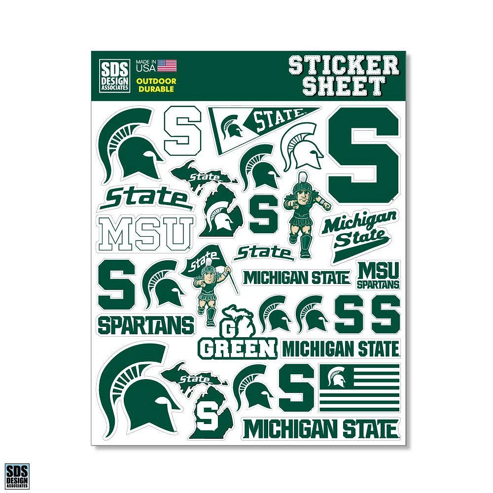 Michigan State Standard Sticker Sheet