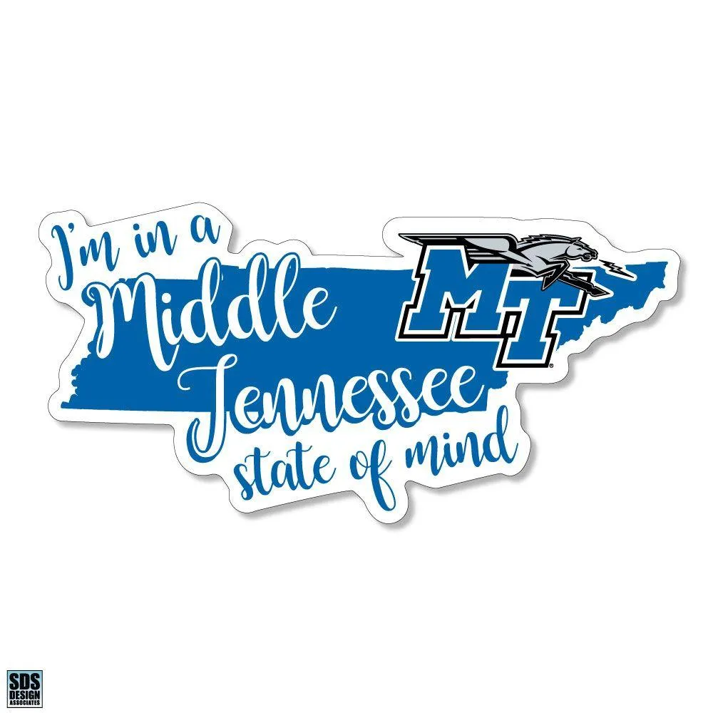  Mtsu | Mtsu Sds Design State Of Mind Decal | Alumni Hall