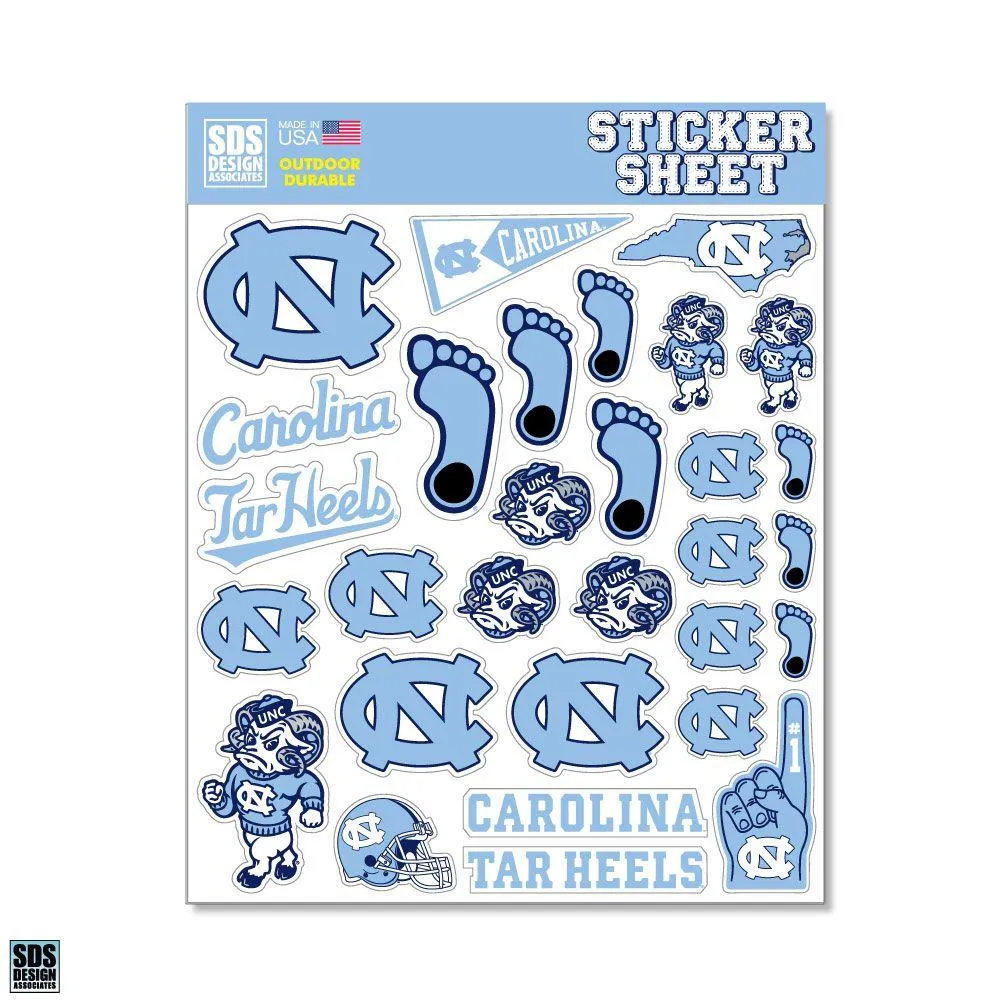  Unc | Unc Sds Design Sticker Sheet | Alumni Hall