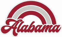  Bama | Alabama Rainbow Decal | Alumni Hall