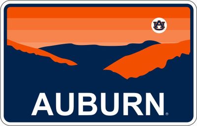  Aub | Auburn Horizon Decal | Alumni Hall