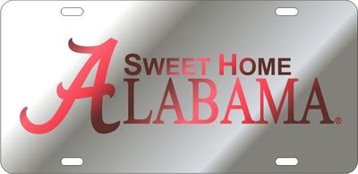  Bama | Sweet Home Alabama Silver License Plate | Alumni Hall