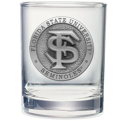Florida State Heritage Pewter 14 Oz Double Old Fashioned Rocks Glass