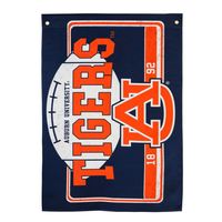  Aub | Auburn Evergreen Estate Linen Flag | Alumni Hall