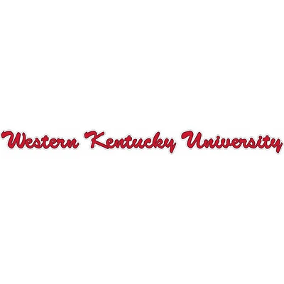 Western Kentucky 19' Script Strip Decal