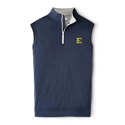 ETSU Peter Millar Galway Quarter-Zip Vest