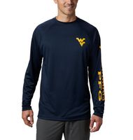 Wvu | West Virginia Columbia Terminal Tackle Tee Alumni Hall