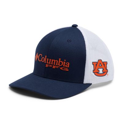 Auburn Columbia PFG Mesh Snap Back Hat