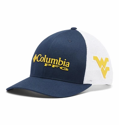 West Virginia Columbia PFG Mesh Snap Back Hat