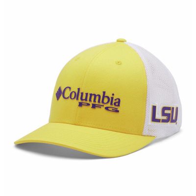 LSU Columbia PFG Mesh Snap Back Hat