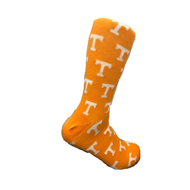 Tennessee Volunteer Traditions Navy Interlock UT Socks - Navy/Org