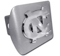  Unc | Carolina Chrome Emblem Metal Hitch Cover | Alumni Hall