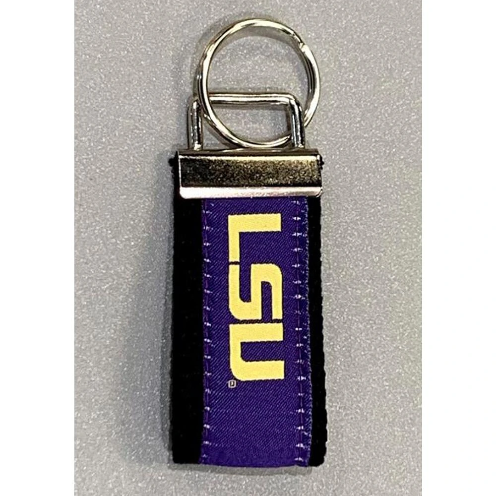 LSU Moonshine Leather Key Chain