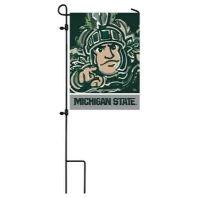  Spartans | Michigan State Suede Garden Flag | Alumni Hall