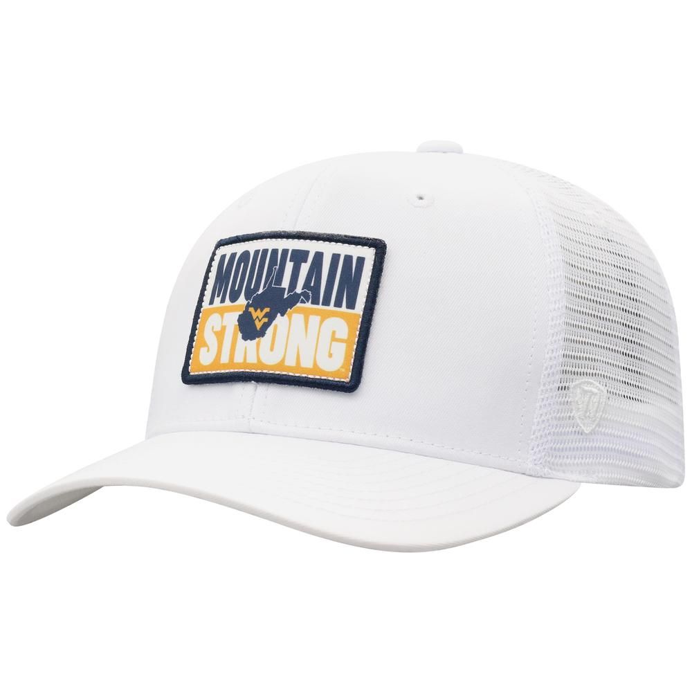  Wvu | West Virginia Men's Headline Sublimated Patch Trucker Hat | Alumni Hall