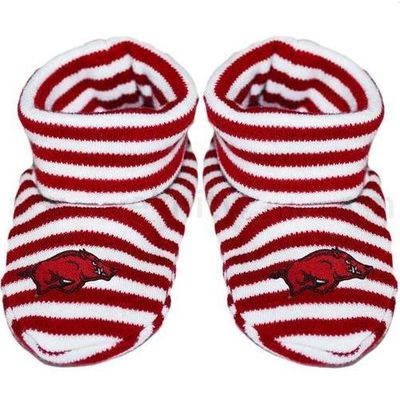  Arkansas Striped Booties (Cardinal/White)