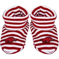  Arkansas Striped Booties (Cardinal/White)