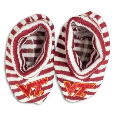  Virginia Tech Striped Baby Booties