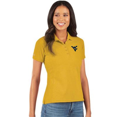 West Virginia Antigua Women's Legacy Pique Polo