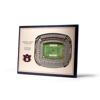  Aub | Auburn 5- Layer 3d Jordan- Hare Stadium View Wall Art | Alumni Hall