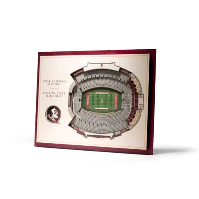  Seminoles | Fsu 5- Layer 3d Doak Campbell Stadium View Wall Art | Alumni Hall