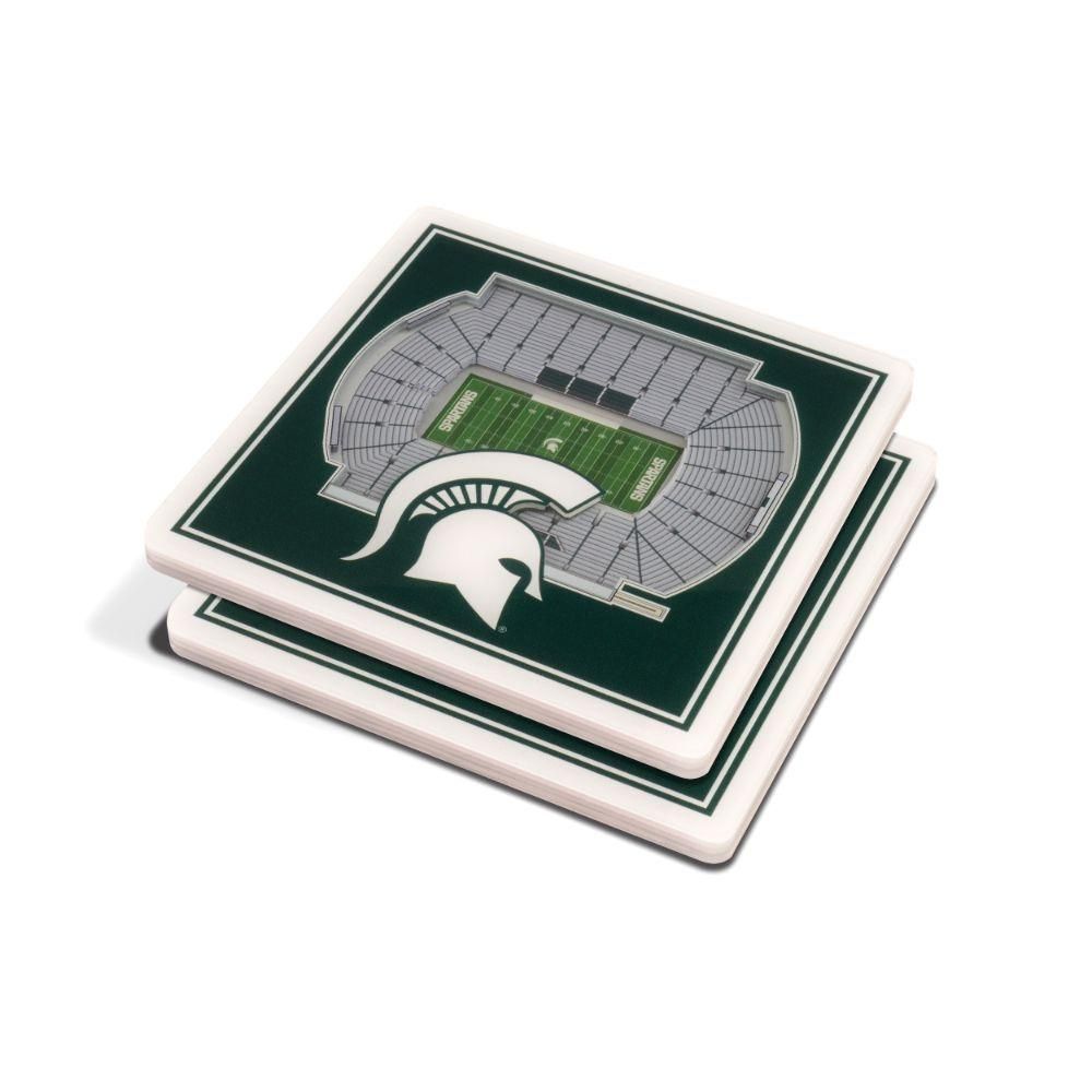  Spartans | Michigan State 3d Stadium Views Coasters | Alumni Hall