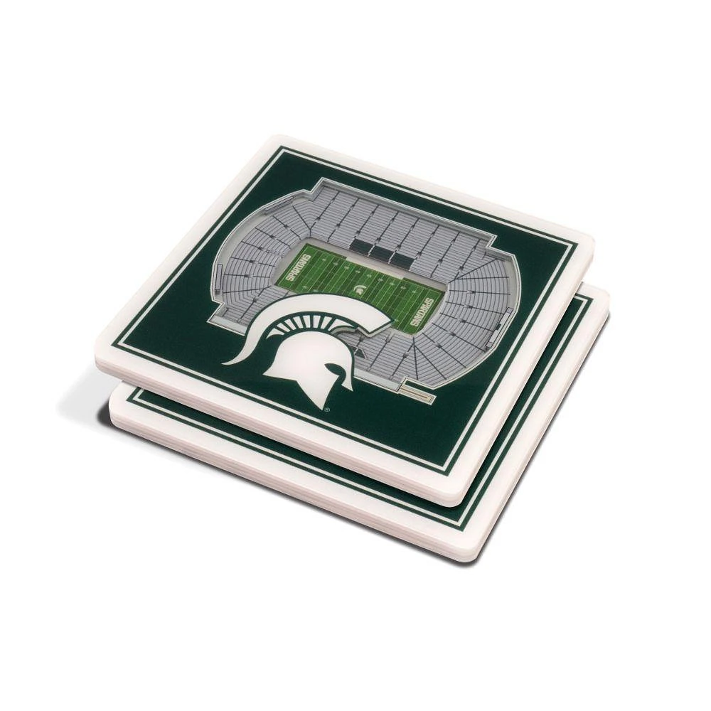 Michigan State 3D Stadium Views Coasters