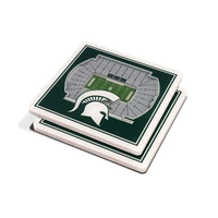 Michigan State 3D Stadium Views Coasters