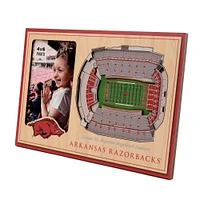 Arkansas 3D Stadium Views Picture Frame